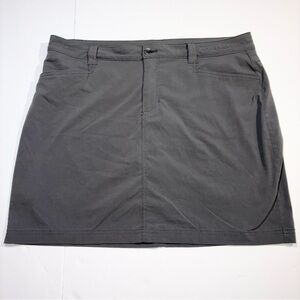 Eddie Bauer Women's Adventurer 2.0 Hiking Skort Skirt Gray 14 Pockets Outdoors